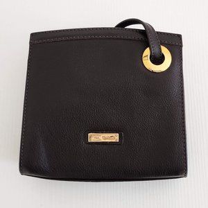 NEW HCL Dark Brown Leather Crossbody Bag